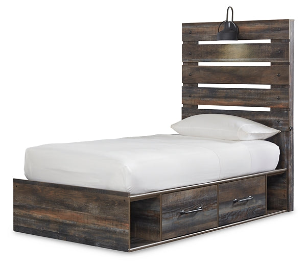 Drystan Panel Bed With 4 Storage Drawers