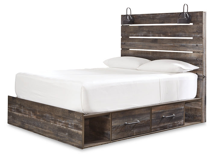 Drystan Panel Bed With 4 Storage Drawers