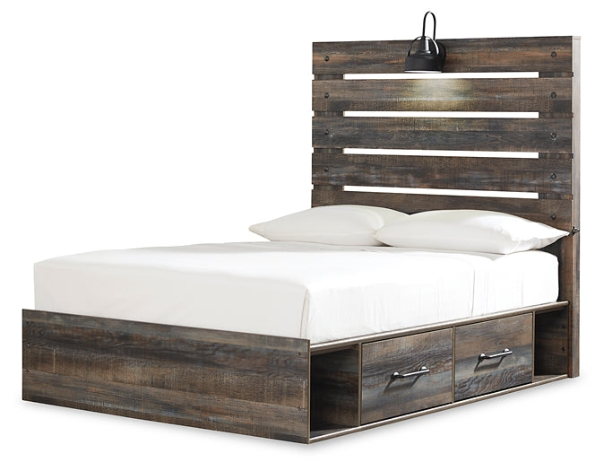 Drystan Panel Bed With 4 Storage Drawers