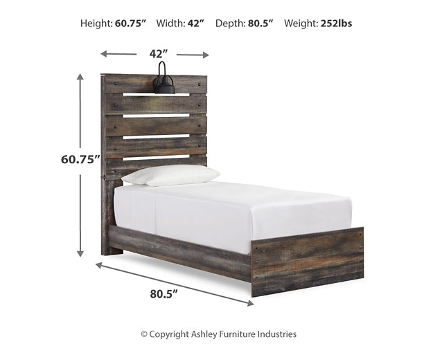 Drystan Panel Bed With 4 Storage Drawers