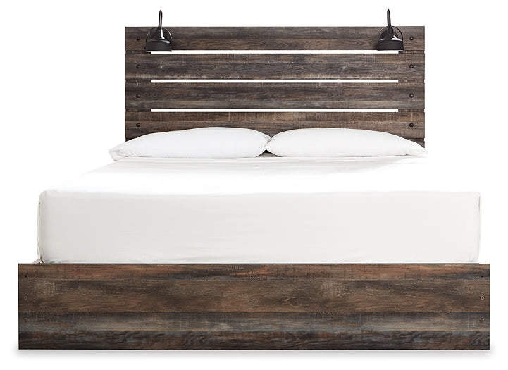 Drystan Panel Bed With 4 Storage Drawers