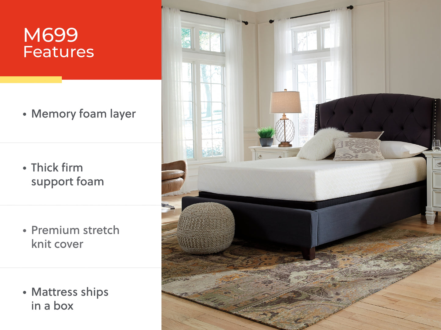 Ashley Express - 10 Inch Chime Memory Foam Mattress