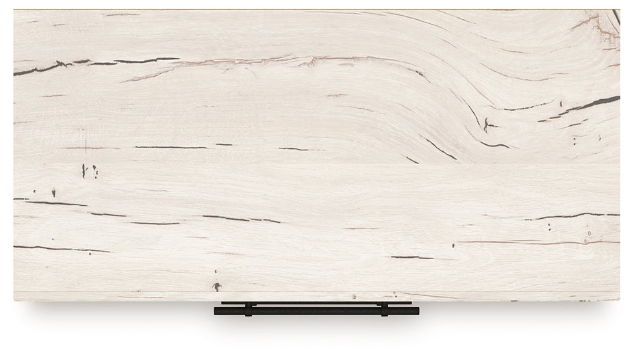 Queen Panel Headboard with Mirrored Dresser and Chest