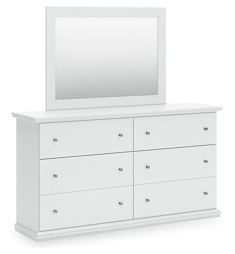 Bostwick Shoals Full Panel Bed with Mirrored Dresser, Chest and Nightstand
