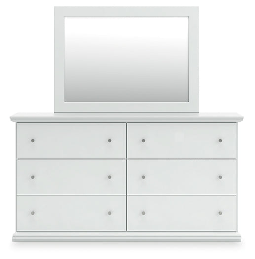 Bostwick Shoals Full Panel Bed with Mirrored Dresser, Chest and Nightstand