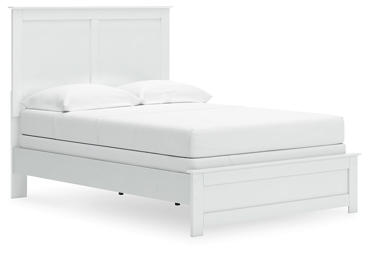 Bostwick Shoals Full Panel Bed with Mirrored Dresser, Chest and Nightstand