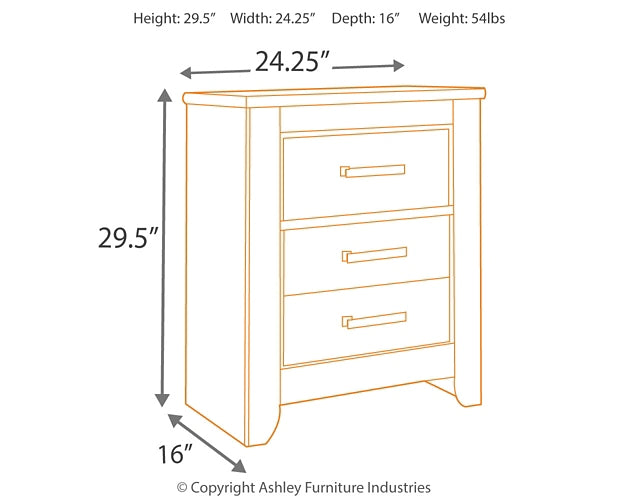 Ashley Express - Zelen Two Drawer Night Stand