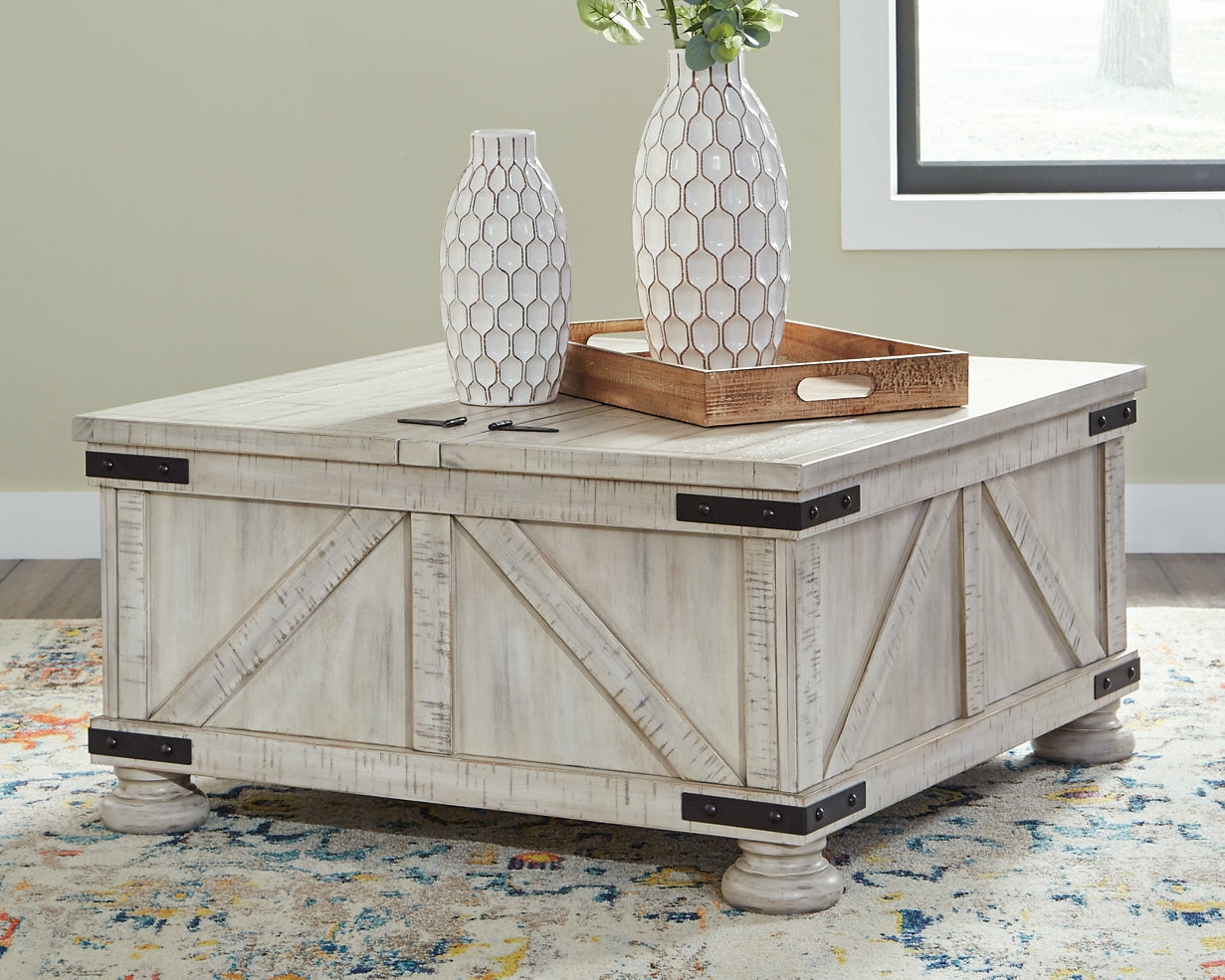 Ashley storage coffee table discount