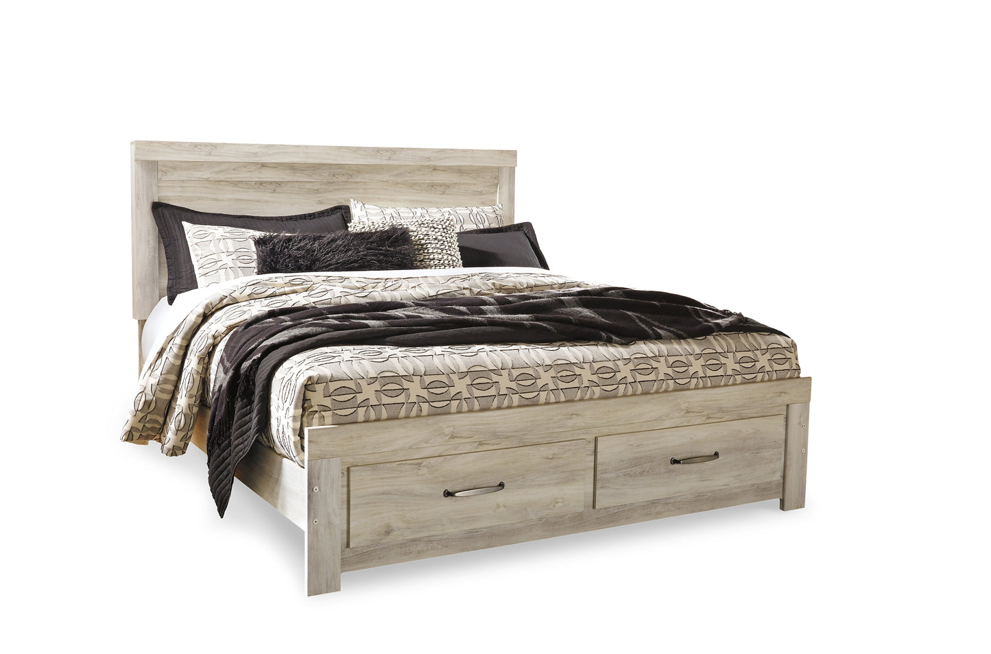 Bellaby Platform Bed With 2 Storage Drawers With Mirrored Dresser