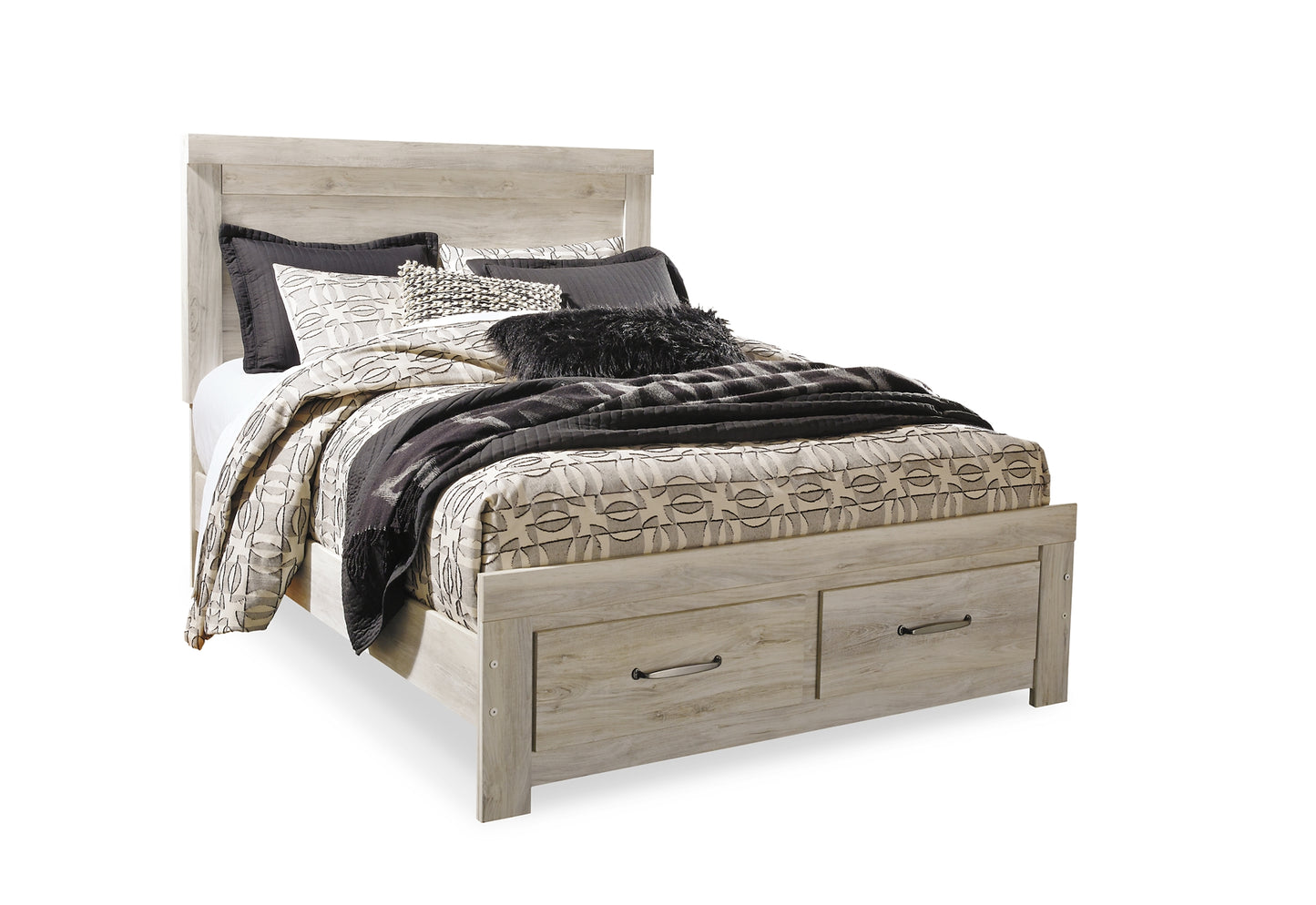 Bellaby Platform Bed With 2 Storage Drawers With Mirrored Dresser