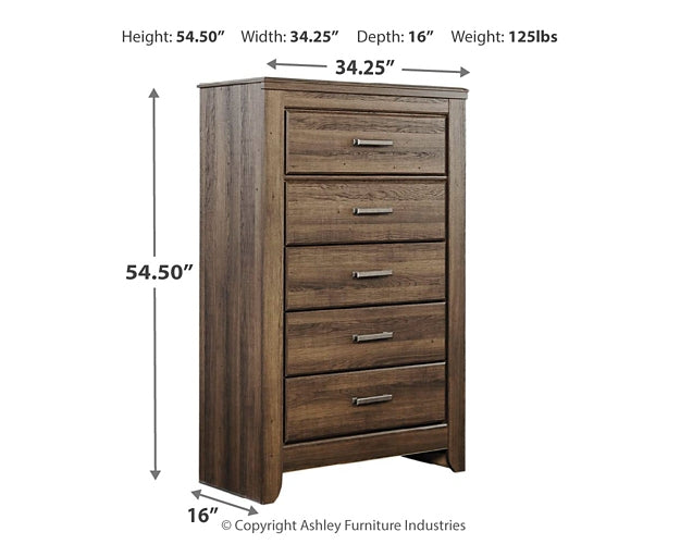 Juararo Five Drawer Chest