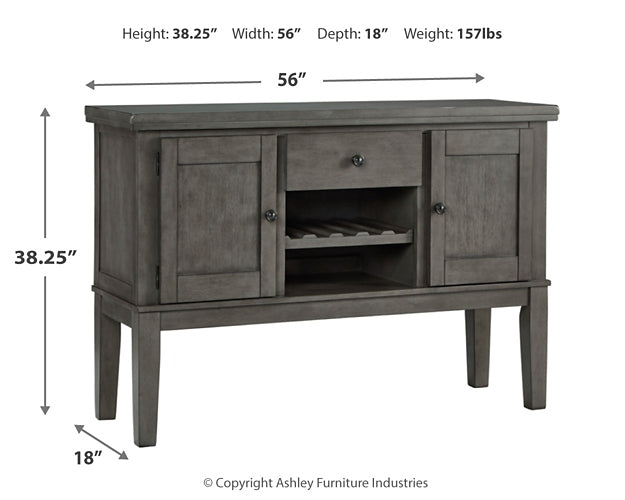 Hallanden Counter Height Dining Table and 6 Barstools with Storage