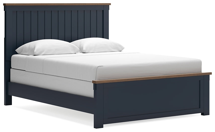Landocken Queen Panel Bed with Mirrored Dresser, Chest and Nightstand