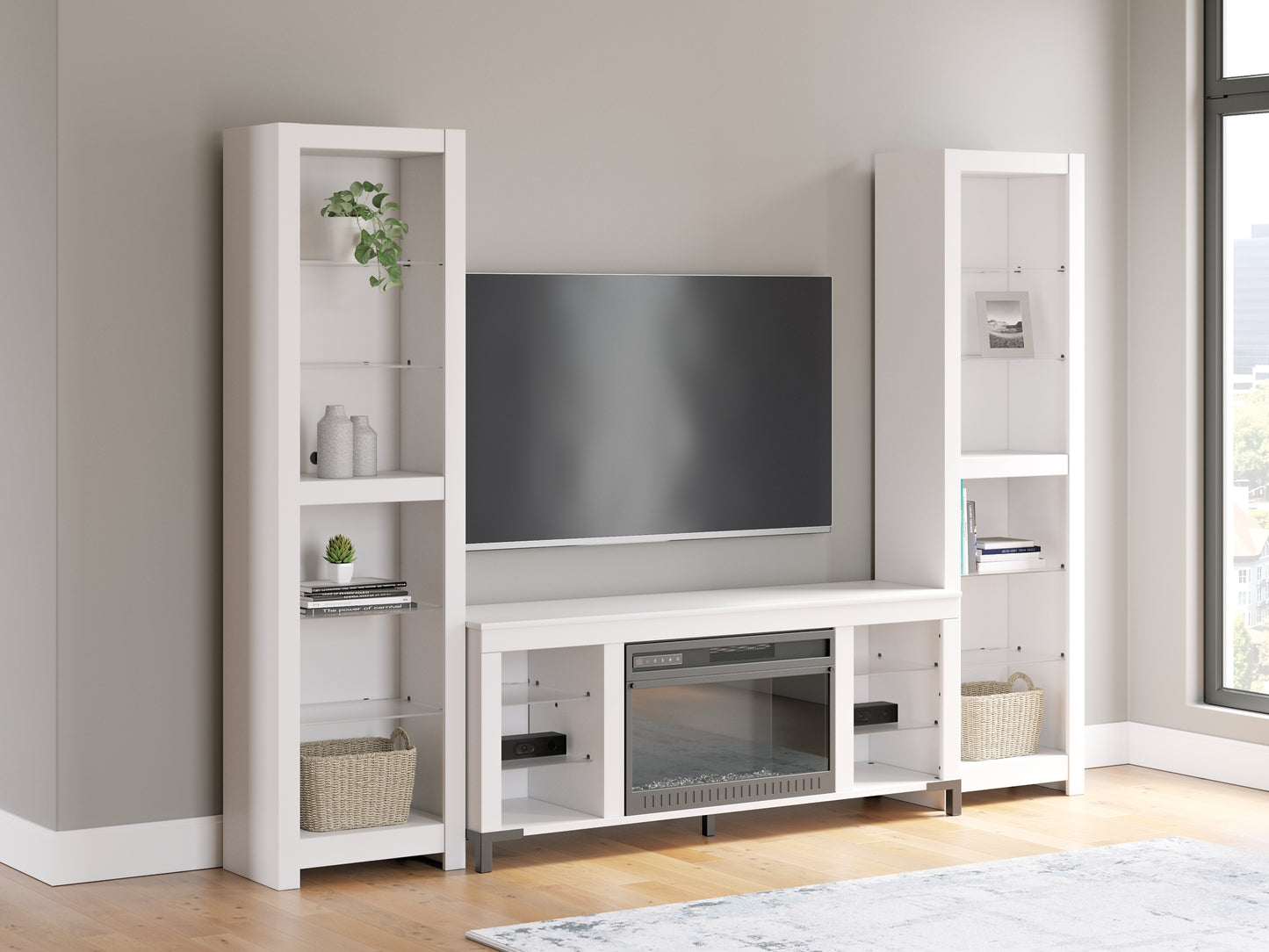 Brollevi 3 Piece Entertainment Unit - White Brollevi 3 Piece Entertainment Unit - White