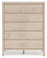 Cadmori Queen Upholstered Panel Bed with Mirrored Dresser, Chest and 2 Nightstands