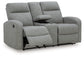 Gauntlet DBL Rec Loveseat w/Console