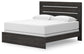 Hollivern King Panel Bed with Mirrored Dresser, Chest and Nightstand