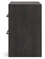 Hollivern King Panel Bed with Mirrored Dresser, Chest and Nightstand