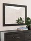 Hollivern King Panel Bed with Mirrored Dresser, Chest and Nightstand
