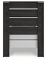 Hollivern Twin Panel Bed with Mirrored Dresser and Nightstand