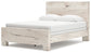 Queen Panel Bed with Mirrored Dresser, Chest and Nightstand