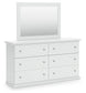Bostwick Shoals Full Panel Bed with Mirrored Dresser, Chest and Nightstand