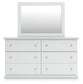 Bostwick Shoals Full Panel Bed with Mirrored Dresser, Chest and Nightstand