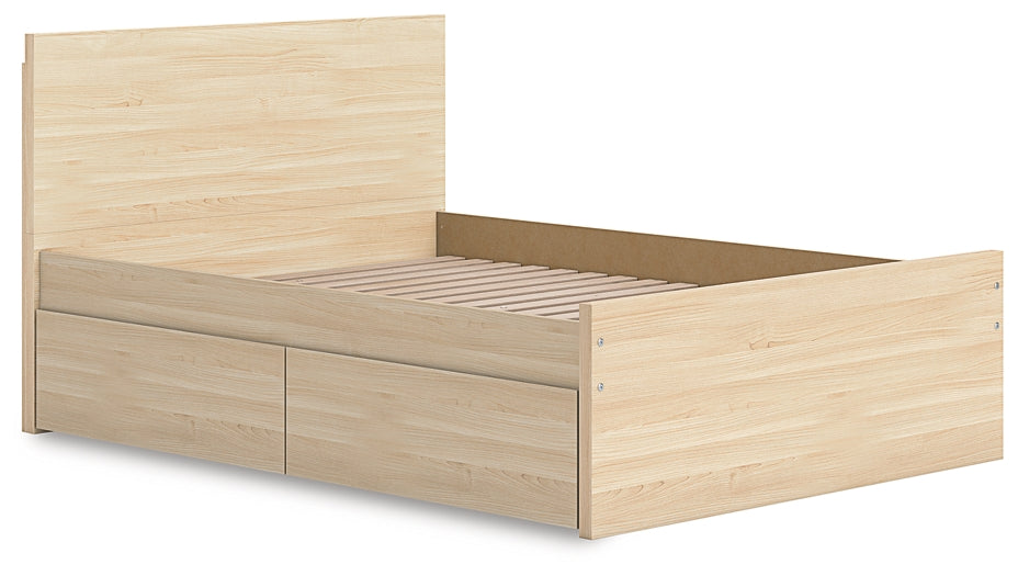 Ashley Express - Onita Full Panel Platform Bed with 1 Side Storage