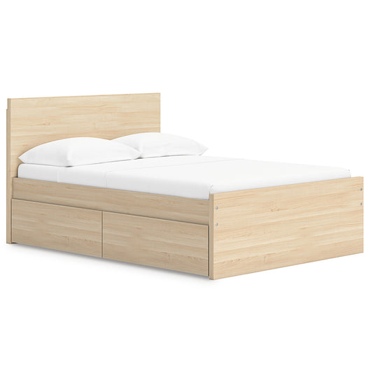 Ashley Express - Onita Full Panel Platform Bed with 1 Side Storage
