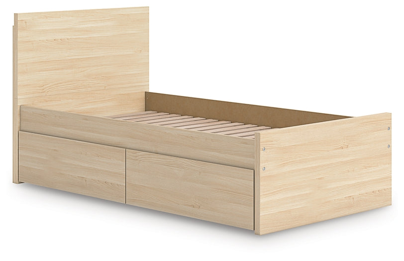 Ashley Express - Onita Twin Panel Platform Bed with 1 Side Storage