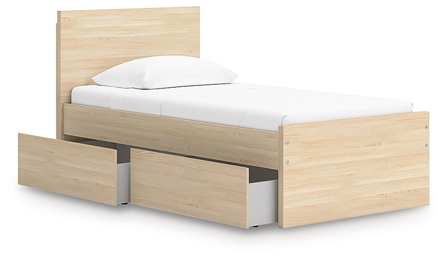 Ashley Express - Onita Twin Panel Platform Bed with 1 Side Storage