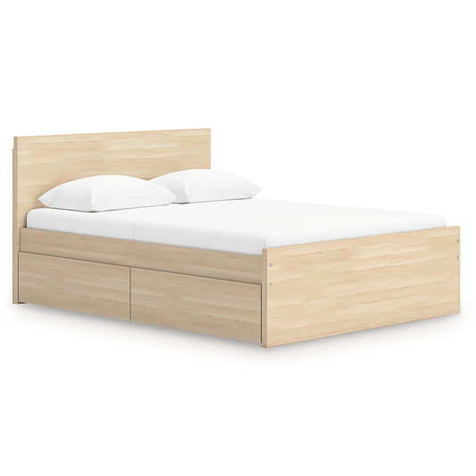 Ashley Express - Onita Full Panel Platform Bed with 2 Side Storage
