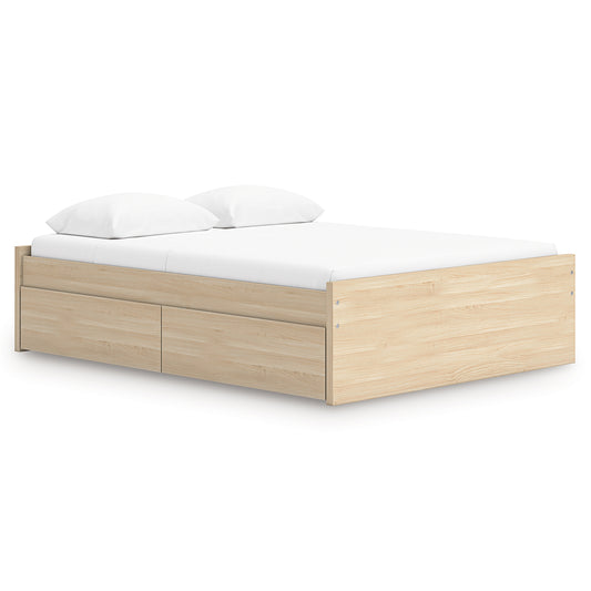 Ashley Express - Onita Queen Platform Bed with 1 Side Storage