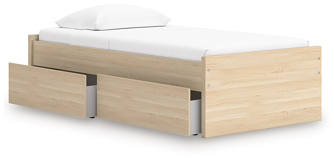 Ashley Express - Onita Twin Platform Bed with 1 Side Storage