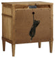 Sharlance California King Upholstered Panel Bed with Mirrored Dresser and Nightstand
