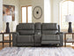 5Z - Pittson 3-Piece Power Reclining Sectional Loveseat with Console
