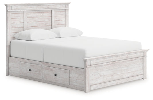 Makidern Queen Panel Storage Bed