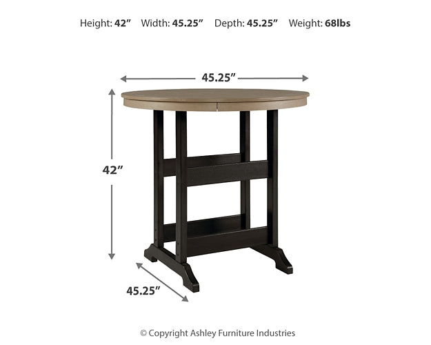 Ashley Express - Fairen Trail Round Bar Table w/UMB OPT