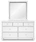Fortman Twin Panel Storage Bed, Dresser, Mirror and Nightstand
