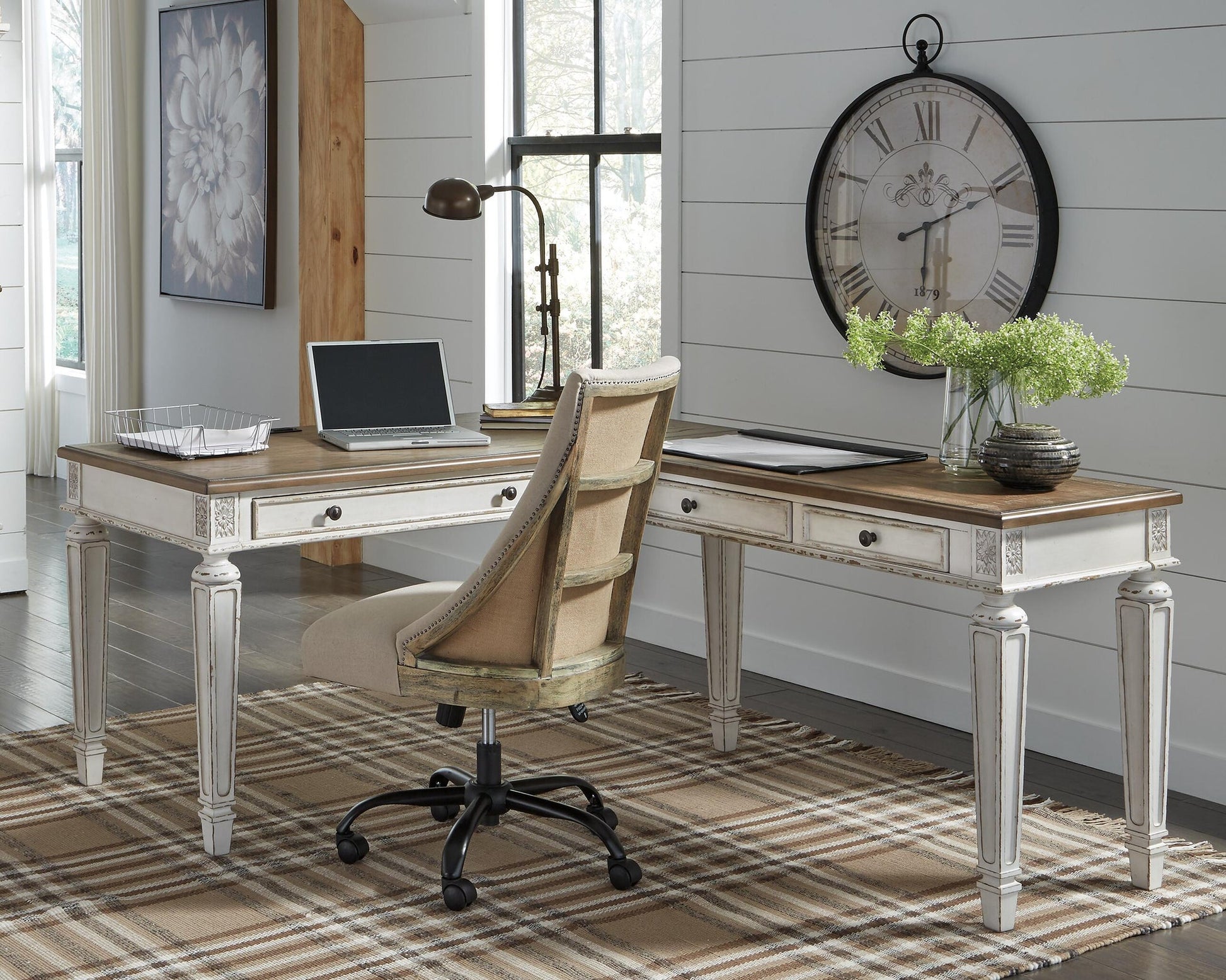 Ashley Express - Realyn 2-Piece Home Office Desk – Boyer's Furniture