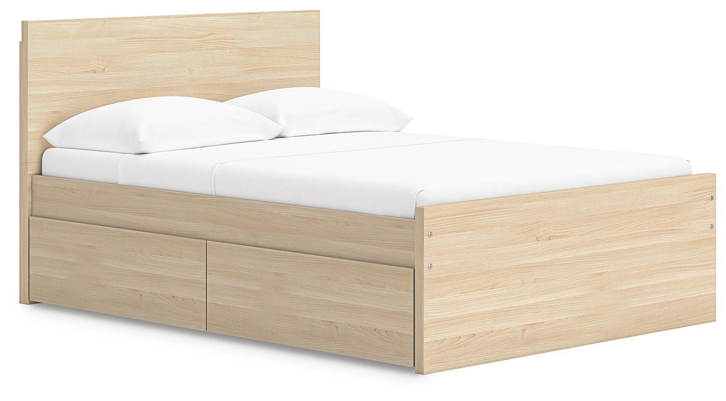 Ashley Express - Onita Full Panel Platform Bed with 1 Side Storage