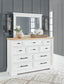 Ashbryn King Panel Storage Bed, Dresser, Mirror and Nightstand