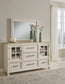 Shaybrock King Panel Bed, Dresser, Mirror and Nightstand