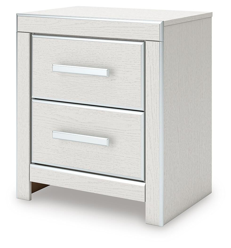 Zuraleus King Upholstered Panel Platform Bed, Dresser, Mirror, Chest and Nightstand