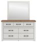 Savonport Queen Panel Bed with Storage, Dresser and Mirror