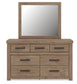 Garistyn Queen Panel Bed, Dresser and Mirror