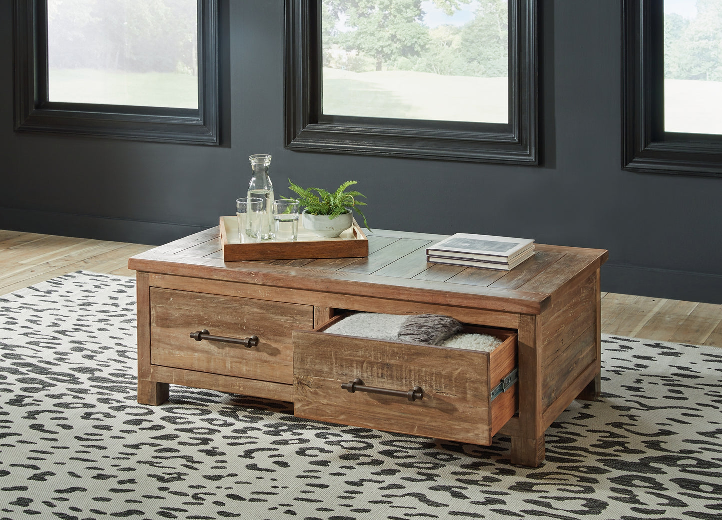 Randale Cocktail Table with Storage