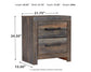Drystan  Bookcase Bed With 2 Storage Drawers With Mirrored Dresser And 2 Nightstands