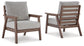 Ashley Express - Emmeline Outdoor Loveseat and 2 Chairs with Coffee Table