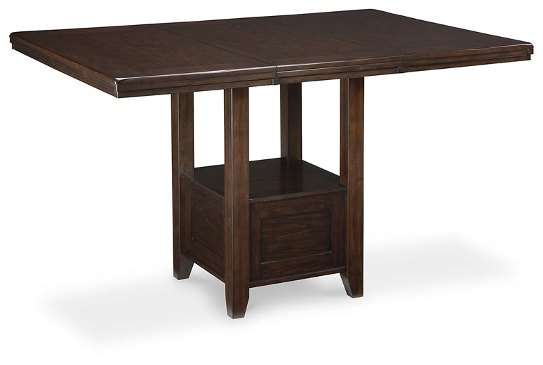 Ashley Express - Haddigan Counter Height Dining Table and 6 Barstools